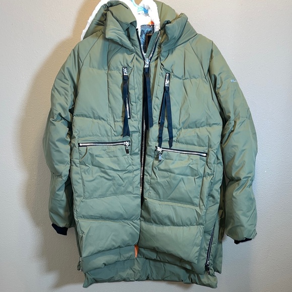 NWT Orolay Women’s Thickened Down Olive Green Hooded Puffer Jacket 🧥 SZ Medium - Picture 1 of 16